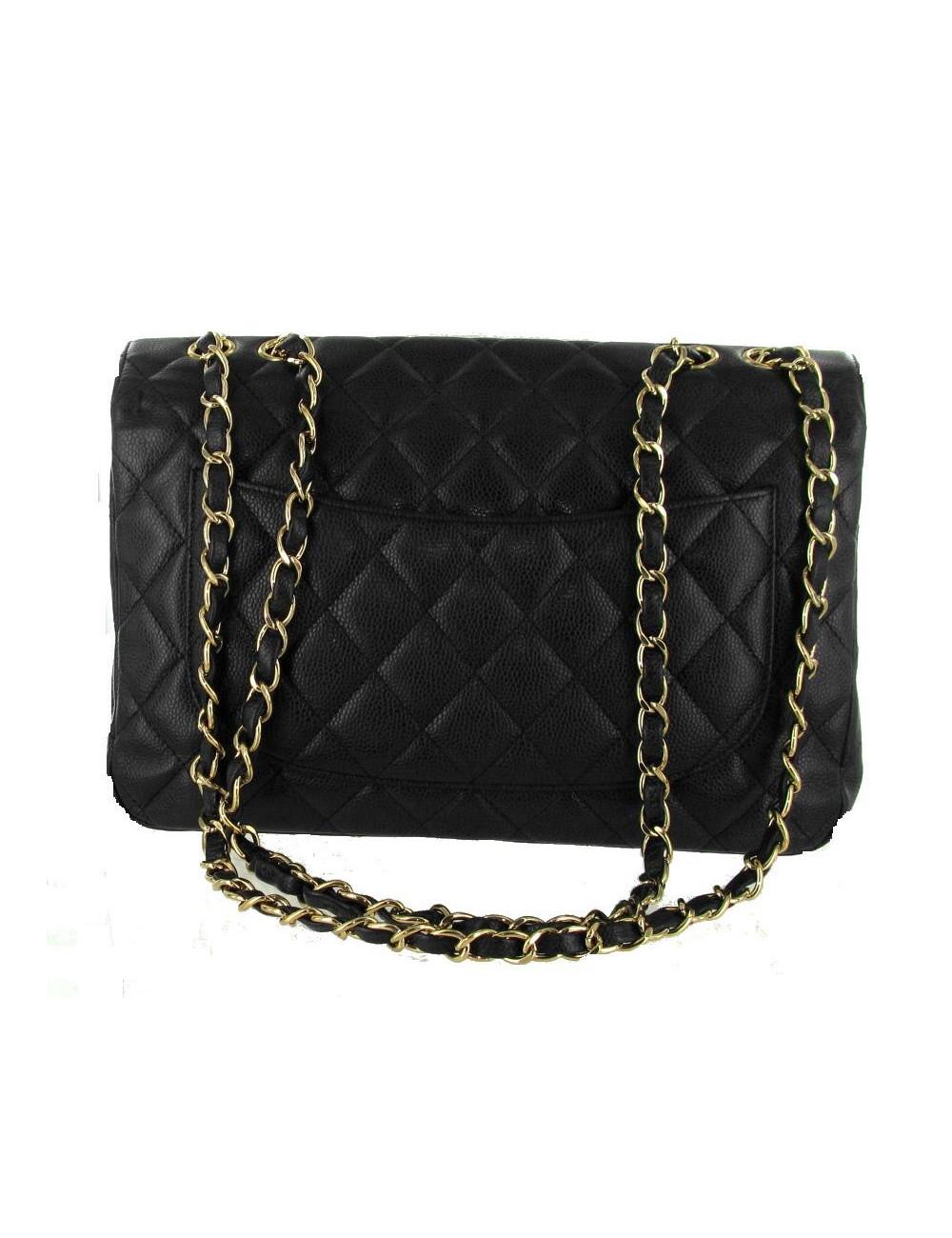 Jumbo "Mademoiselle" CHANEL en cuir caviar 