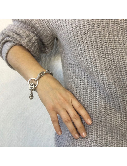 HERMES Bracelet 'chaîne d'ancre' in sterling silver