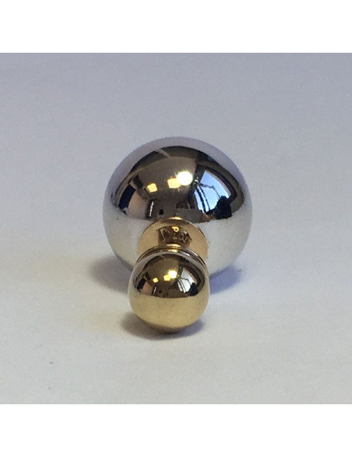 Boucle d'oreille clou " Tribales" DIOR argentée et dorée