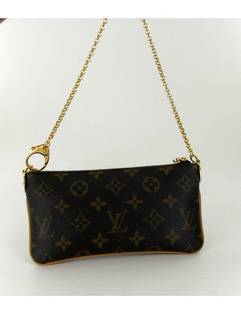 Pochette LOUIS VUITTON en toile enduite 