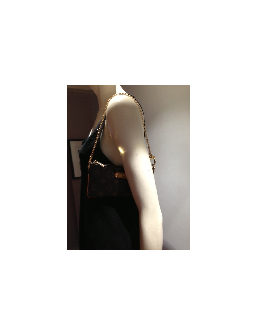 Pochette LOUIS VUITTON en toile enduite 