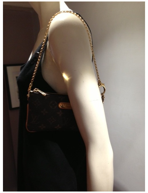 Pochette LOUIS VUITTON en toile enduite 