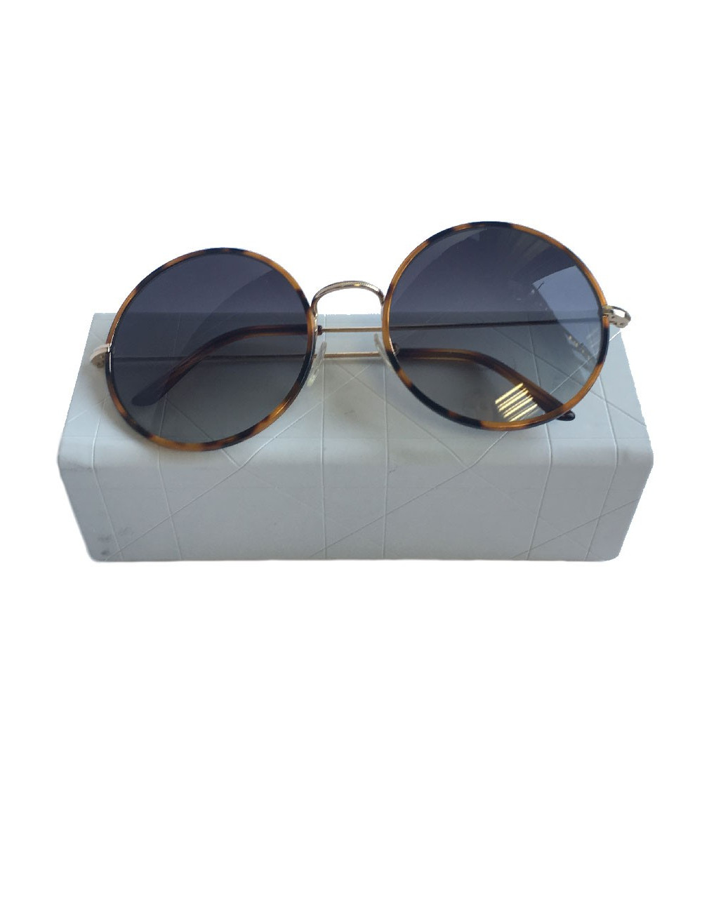 Lunettes de soleil DIOR 'Yoko' rondes en métal