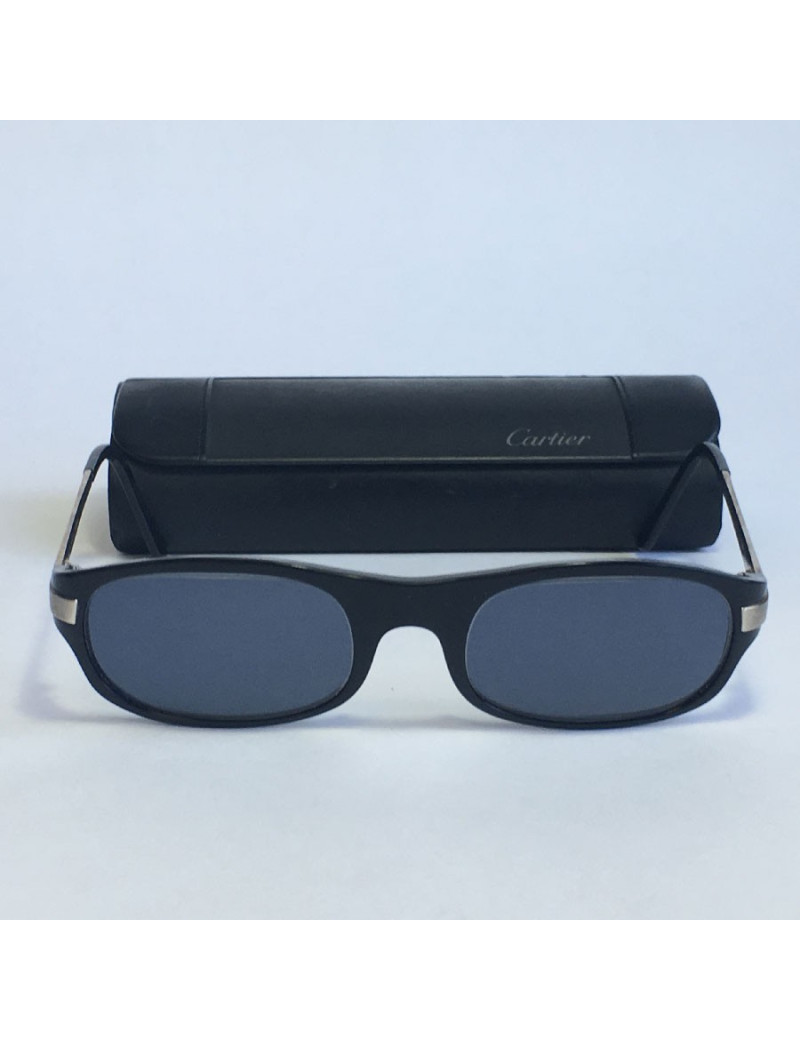 Lunettes de soleil CARTIER en plastique noir avec correction