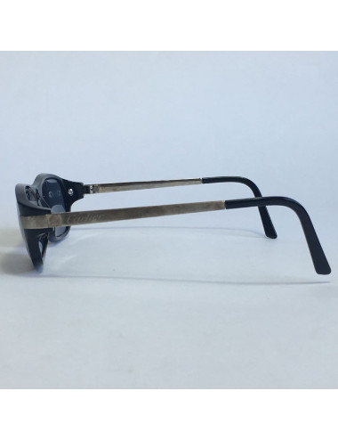 Lunettes de soleil CARTIER en plastique noir avec correction 2