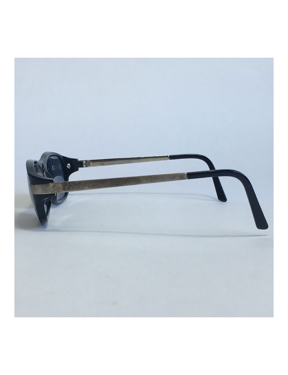 Lunettes de soleil CARTIER en plastique noir avec correction
