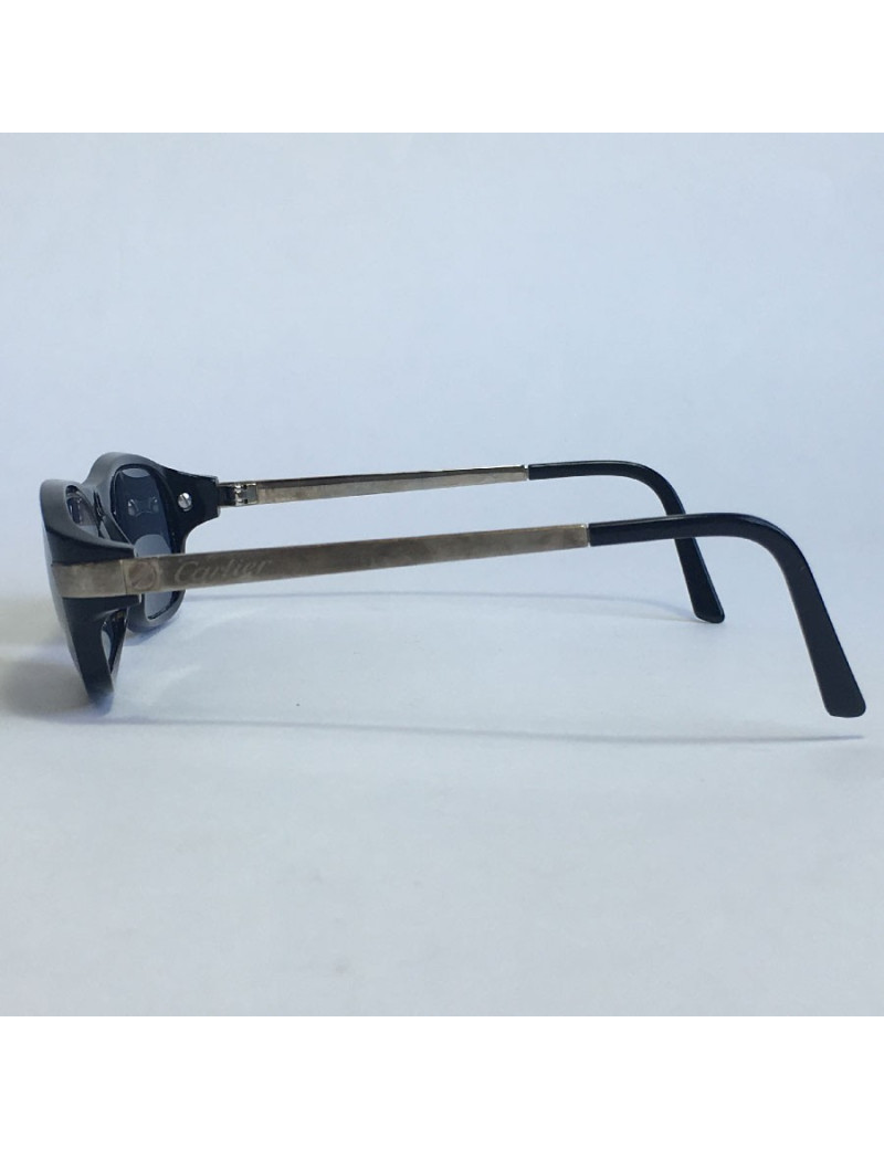 Lunettes de soleil CARTIER en plastique noir avec correction