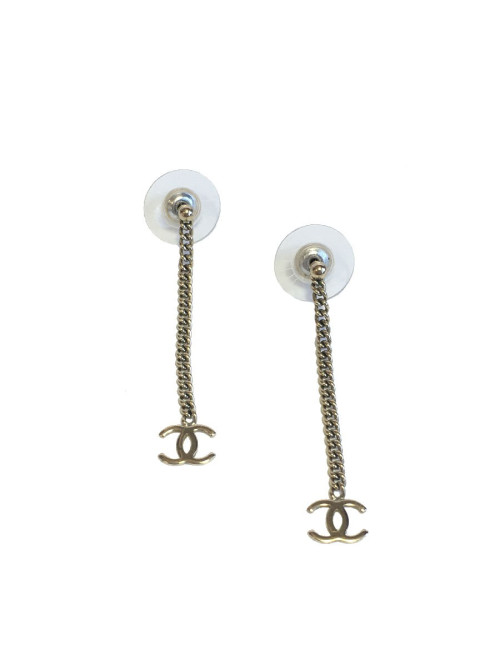 Boucles d'oreille clous CHANEL Pendantes