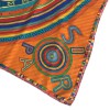 Carré HERMES 'Tohu Bohu' en soie orange et fond multicolore