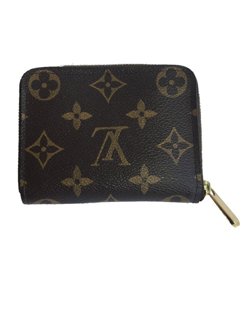 Porte-monnaie "Zippy" LOUIS VUITTON en toile monogram marron