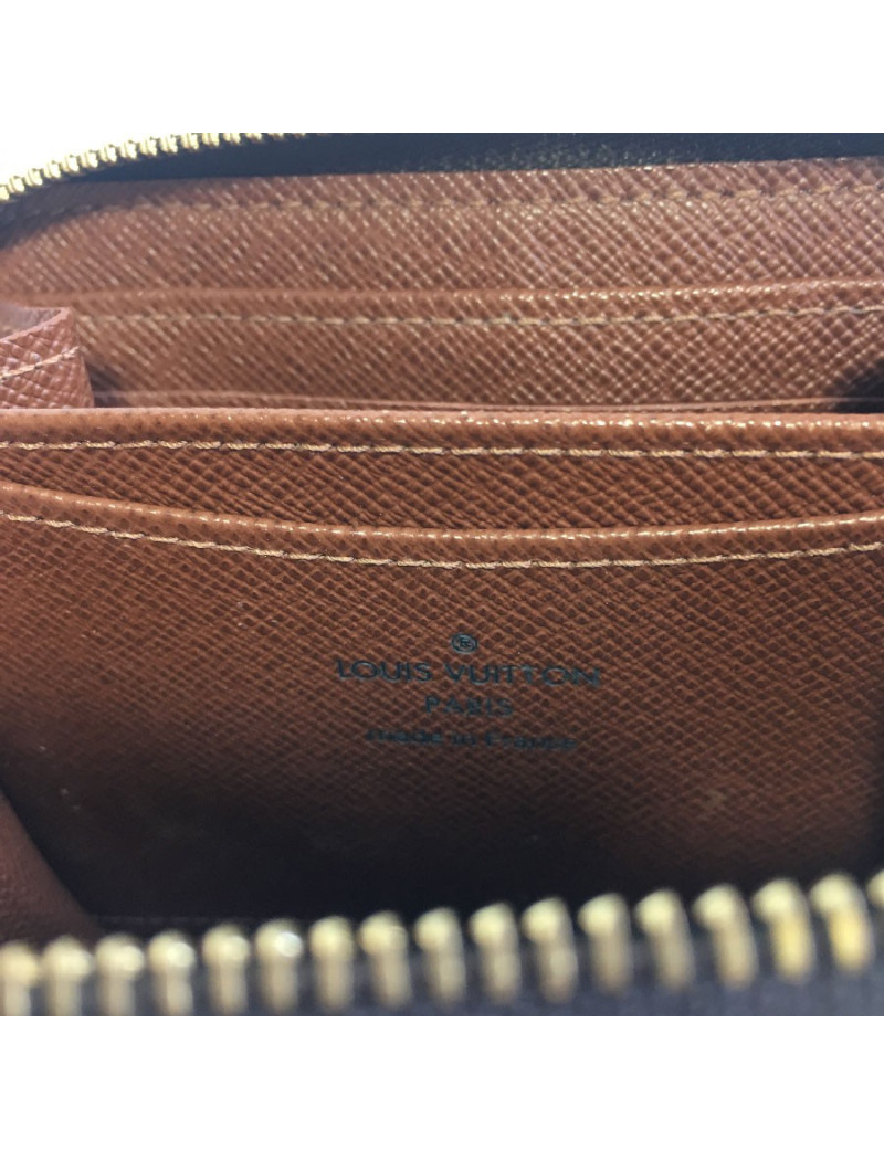  LOUIS VUITTON "Zippy" wallet in brown monogram canvas