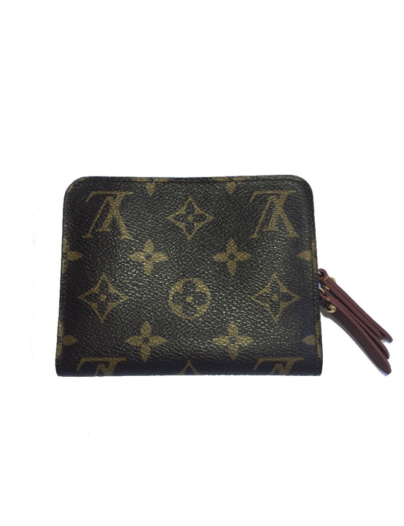 Porte-monnaie LOUIS VUITTON en toile monogram marron