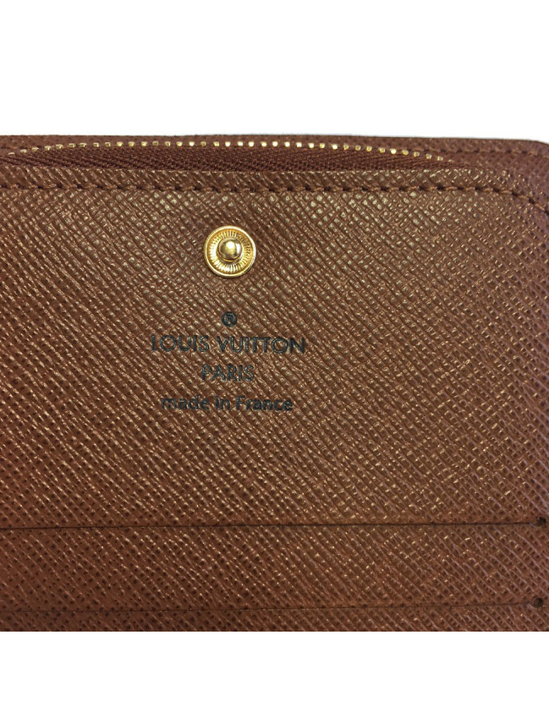 LOUIS VUITTON wallet in brown monogram canvas
