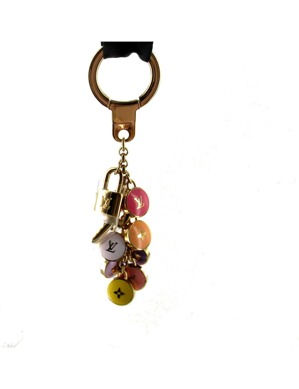 PORTE-CLEFS MULTICOLORE et doré LOUIS VUITTON