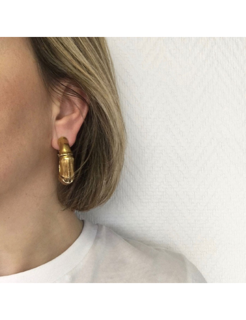 Boucles d'oreille clips YSL YVES SAINT LAURENT