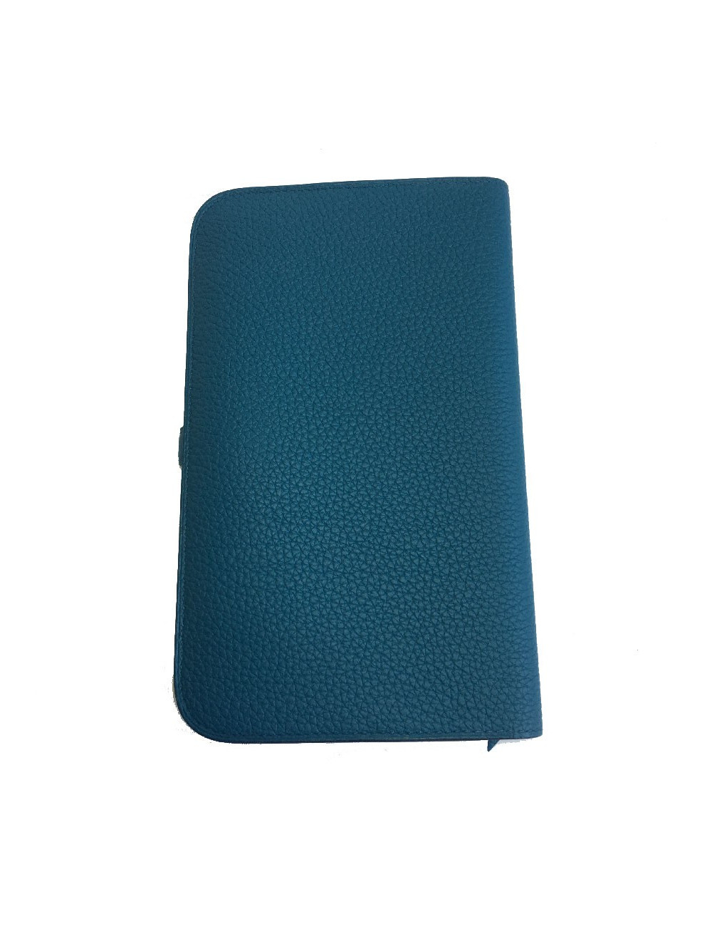 Portefeuille Dogon Duo HERMES en cuir togo colvert