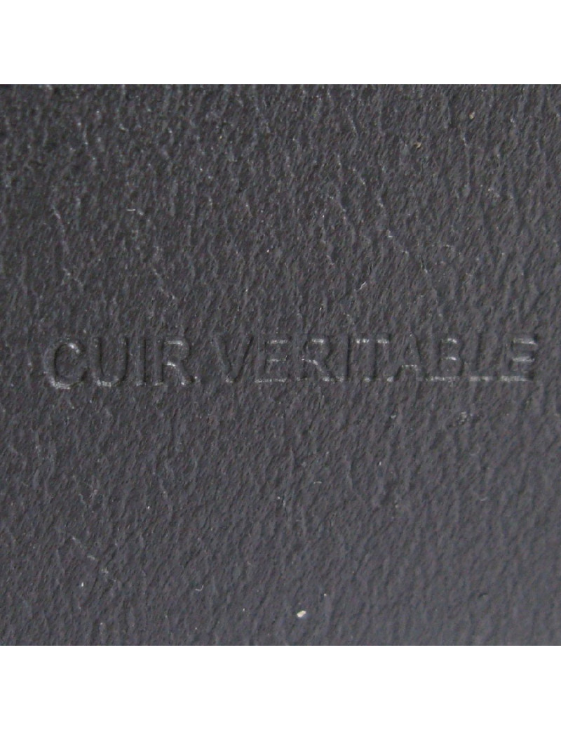 Ceinture CHANEL T 85 en cuir noir, boucle en métal or mat  CC noir