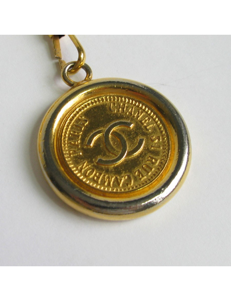 Ceinture CHANEL chaine à grosse maille dorée Vintage
