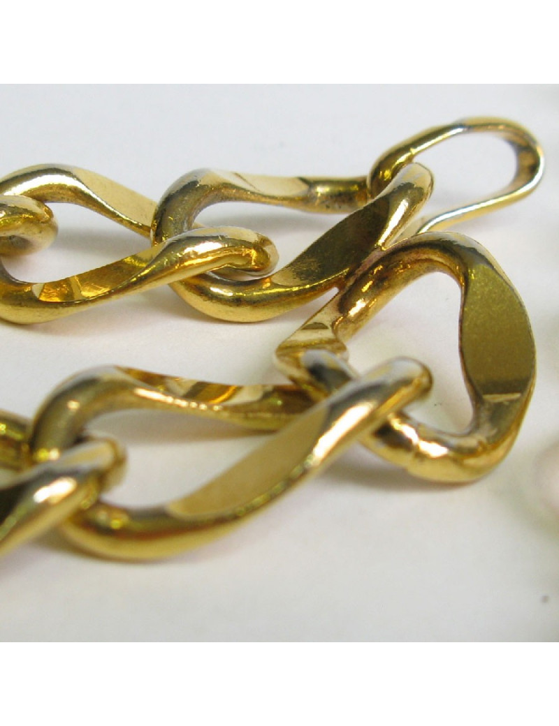 Ceinture CHANEL chaine à grosse maille dorée Vintage