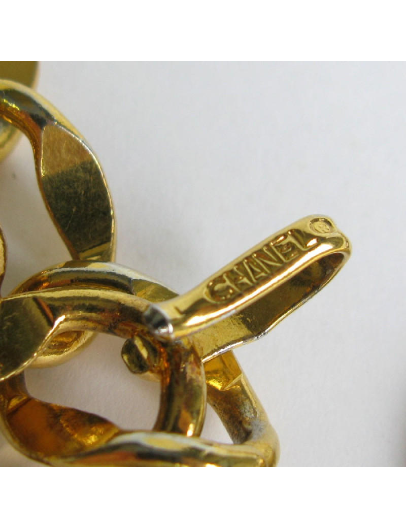 Ceinture CHANEL chaine à grosse maille dorée Vintage