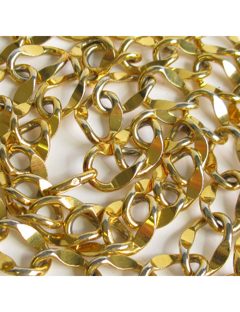 Ceinture CHANEL chaine à grosse maille dorée Vintage