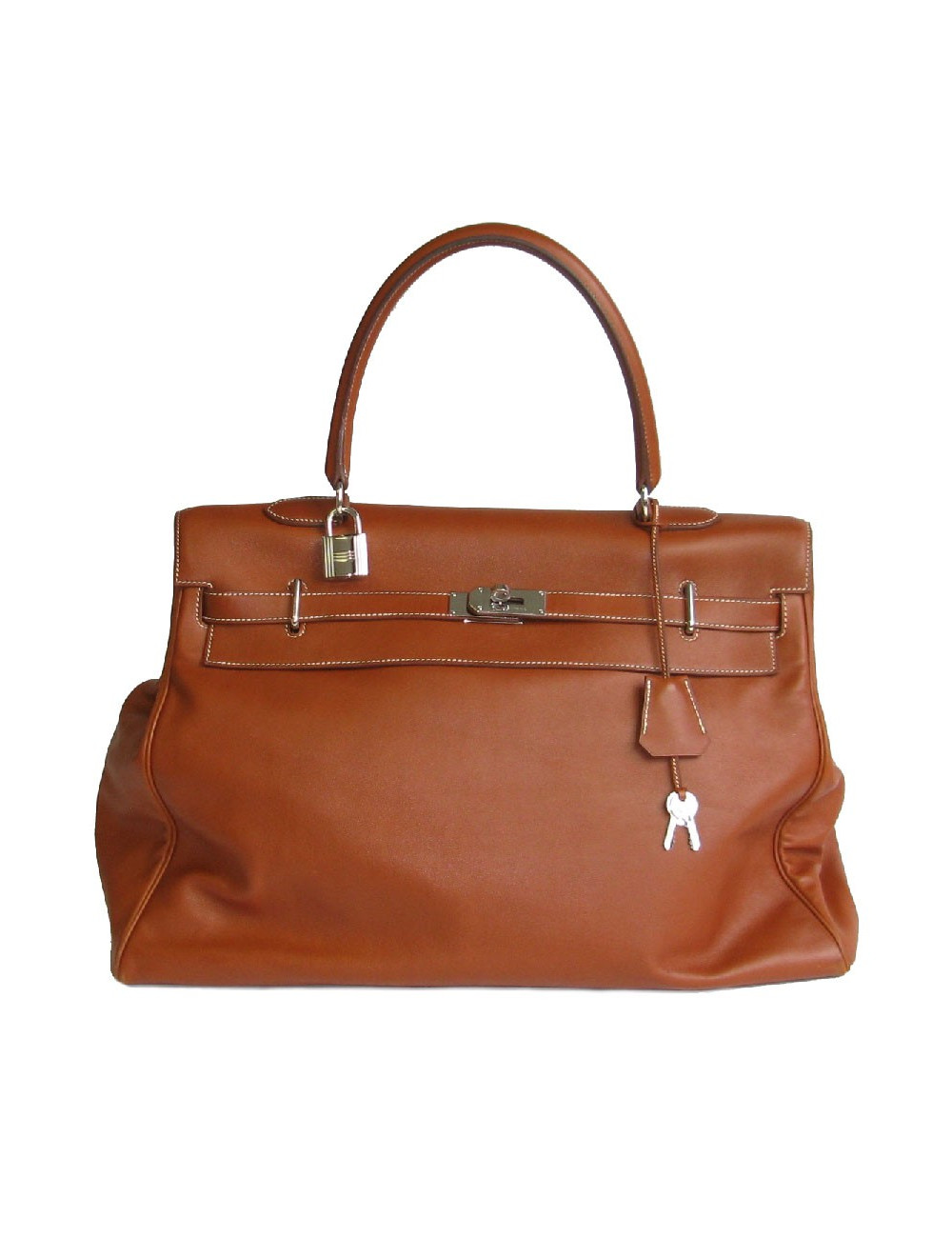 Kelly Relax HERMÈS cuir lisse fauve