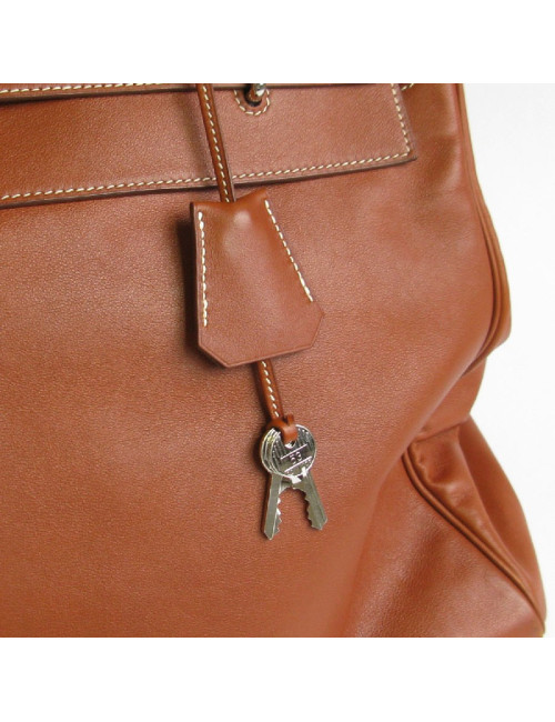 HERMÈS Kelly Relax bag in fawn sikkim smooth leather