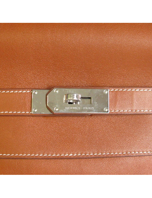Kelly Relax HERMÈS cuir lisse fauve