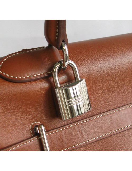 Kelly Relax HERMÈS cuir lisse fauve