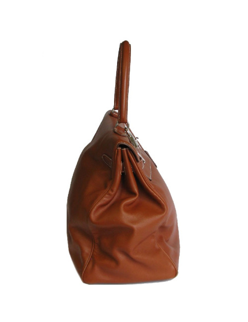 HERMÈS Kelly Relax bag in fawn sikkim smooth leather