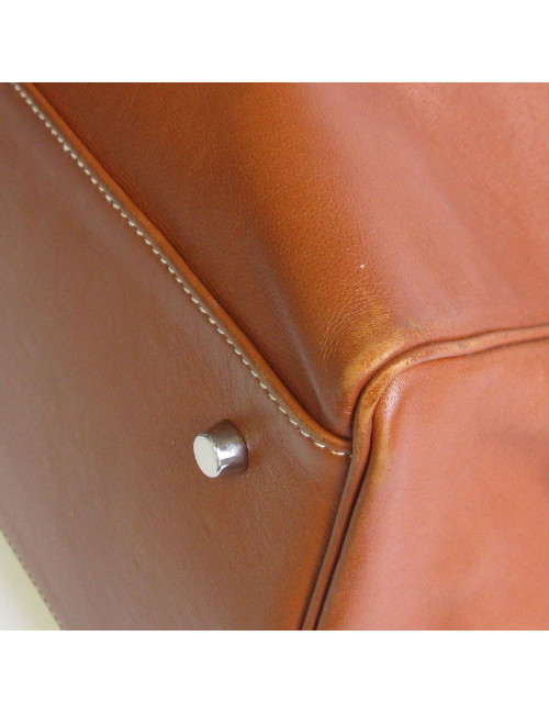 HERMÈS Kelly Relax bag in fawn sikkim smooth leather