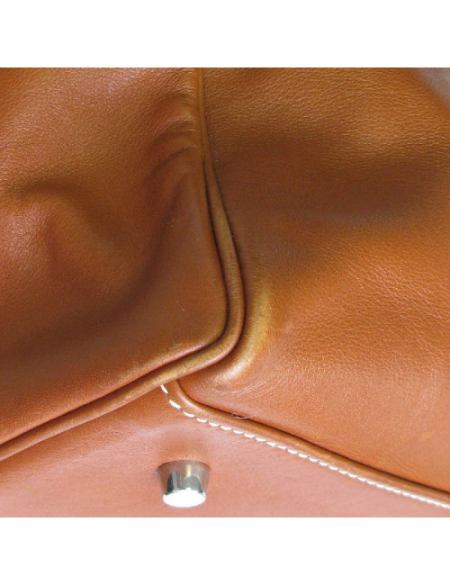 Kelly Relax HERMÈS cuir lisse fauve