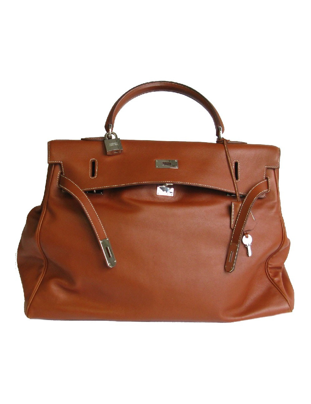 HERMÈS Kelly Relax bag in fawn sikkim smooth leather