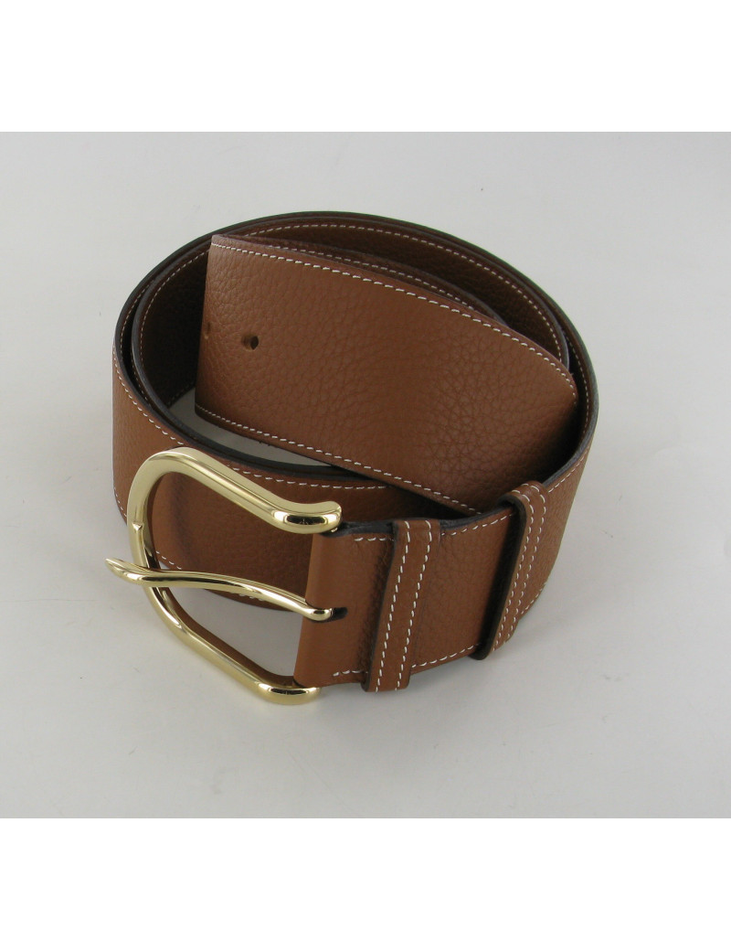 Ceinture HERMES taurillon gold