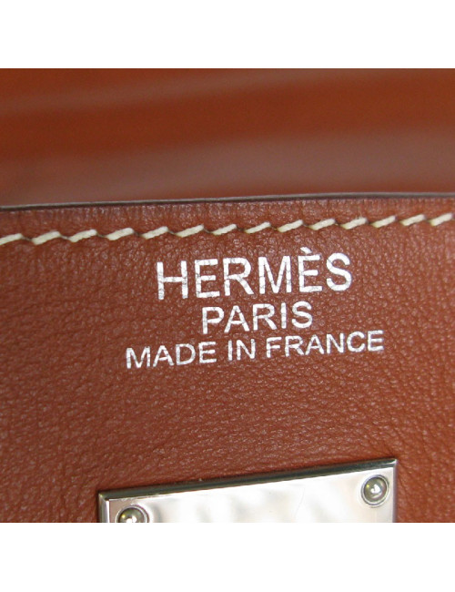 HERMÈS Kelly Relax bag in fawn sikkim smooth leather