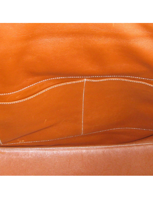 Kelly Relax HERMÈS cuir lisse fauve