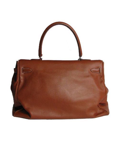 HERMÈS Kelly Relax bag in fawn sikkim smooth leather