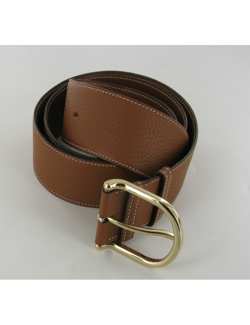 Ceinture HERMES taurillon gold