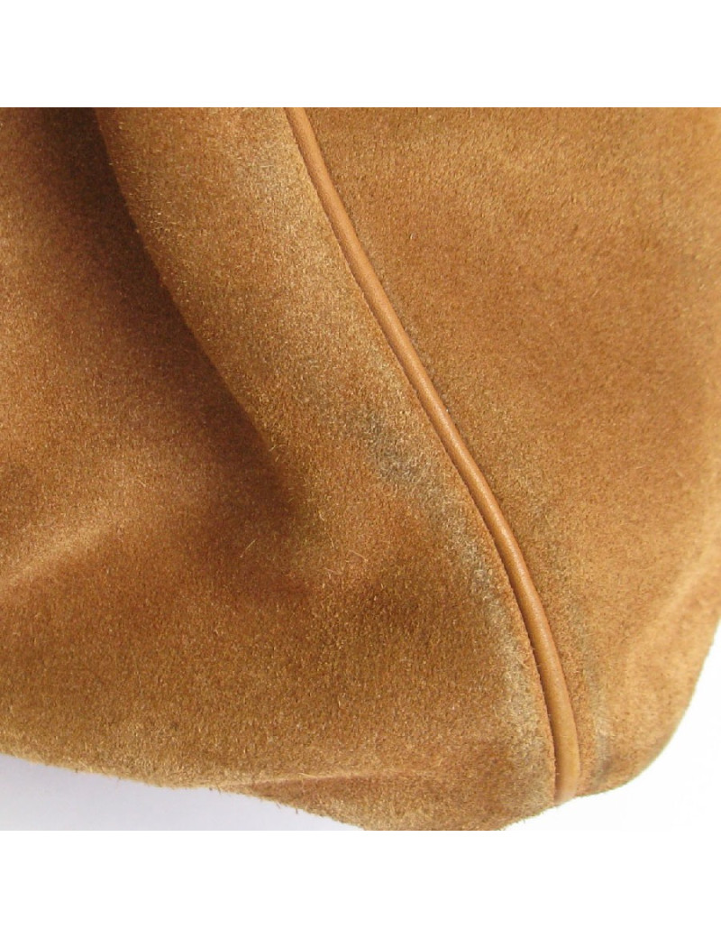 Birkin HERMÈS Grizzly 40 cuir barenia et veau doblis fauve