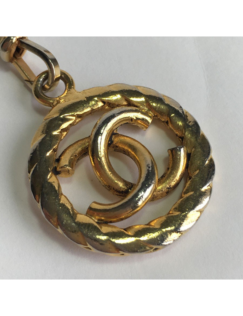 CHANEL vintage gilded metal chain belt