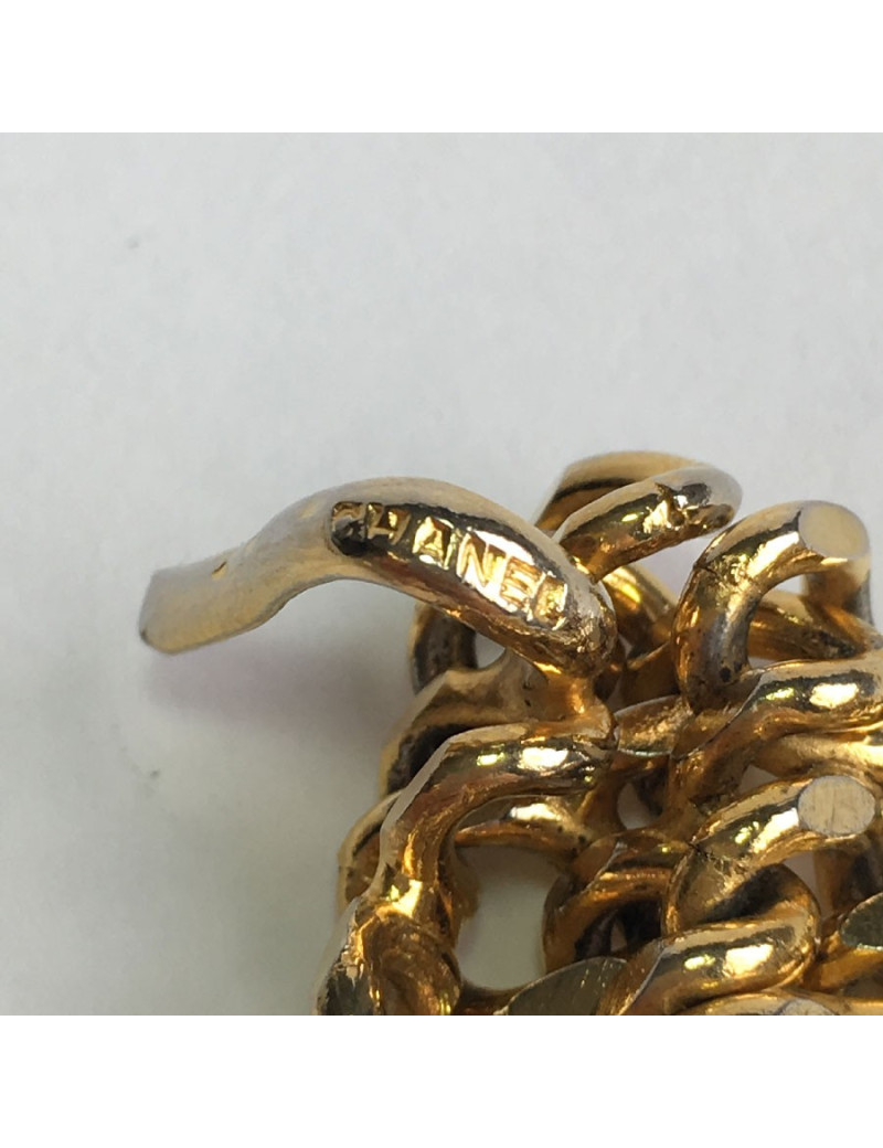 CHANEL vintage gilded metal chain belt