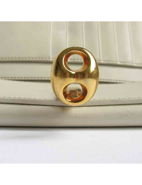 Portefeuille GUCCI cuir embossé GG beige