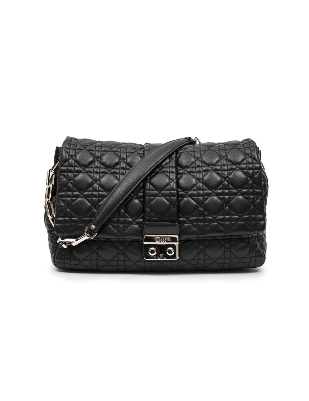 Sac DIOR cuir d'agneau matelassé noir