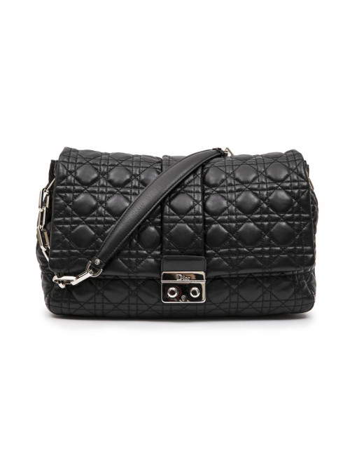 Sac DIOR cuir d'agneau matelassé noir