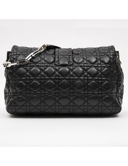 Sac DIOR cuir d'agneau matelassé noir
