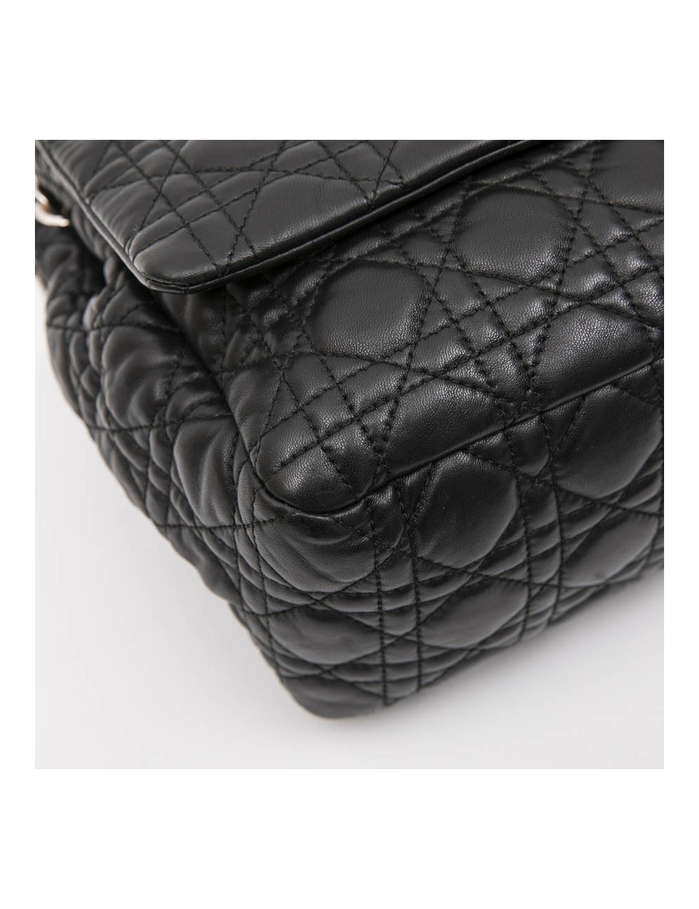 Sac DIOR cuir d'agneau matelassé noir