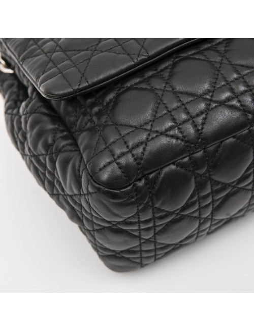 Sac DIOR cuir d'agneau matelassé noir