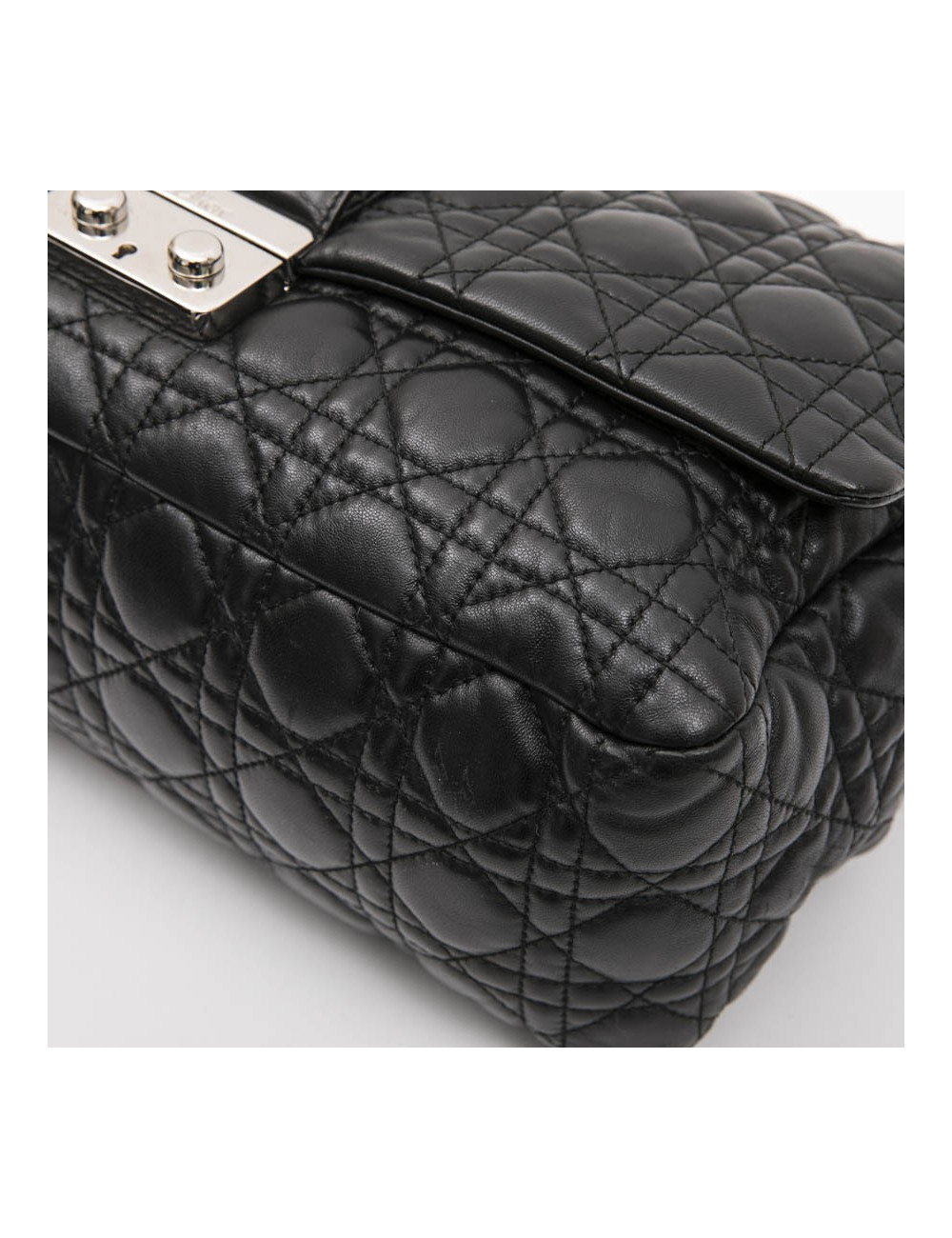 Sac DIOR cuir d'agneau matelassé noir