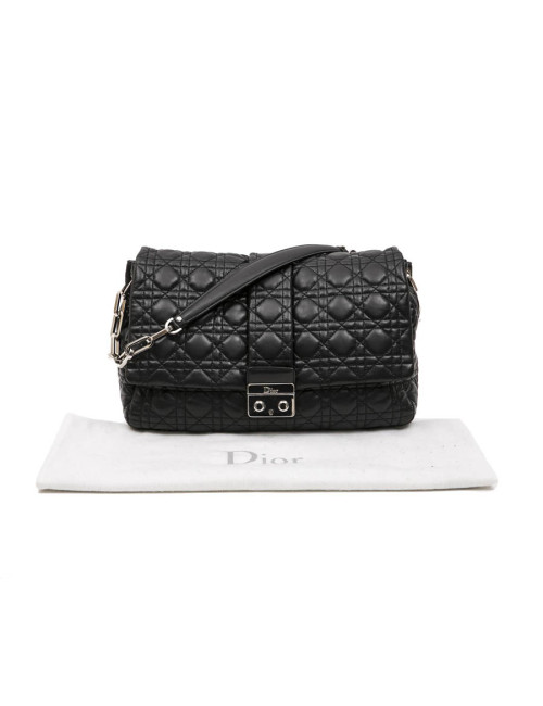 Sac DIOR cuir d'agneau matelassé noir