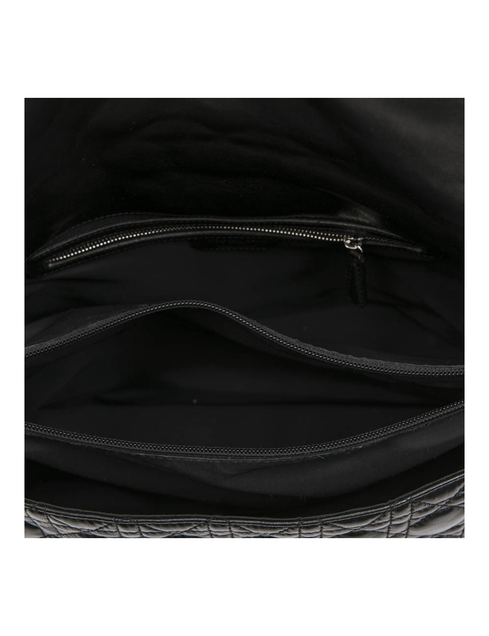 Sac DIOR cuir d'agneau matelassé noir